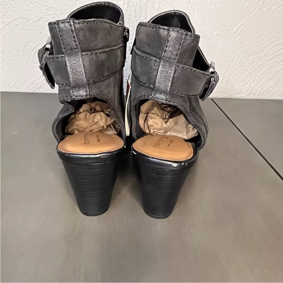 Sonoma stacked heel open toe lug sole booties women’s size 9.5 new with flaw - Picture 6 of 8